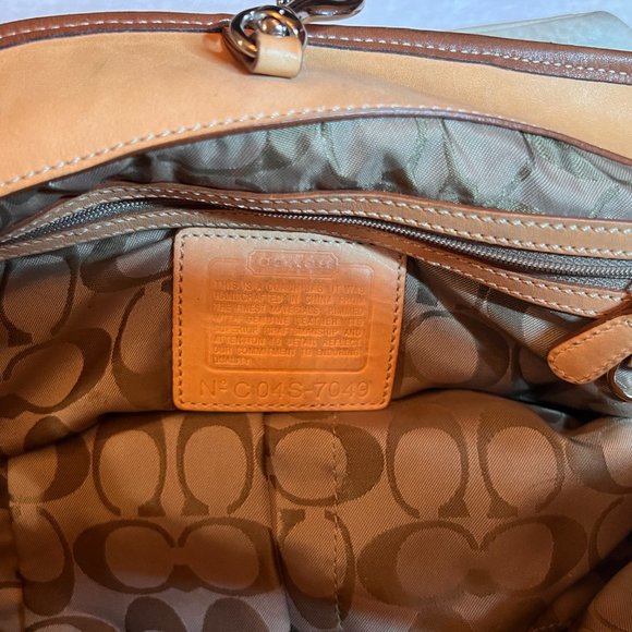 Coach patchwork leather and canvas bucket shoulder bag - Picture 4 of 5